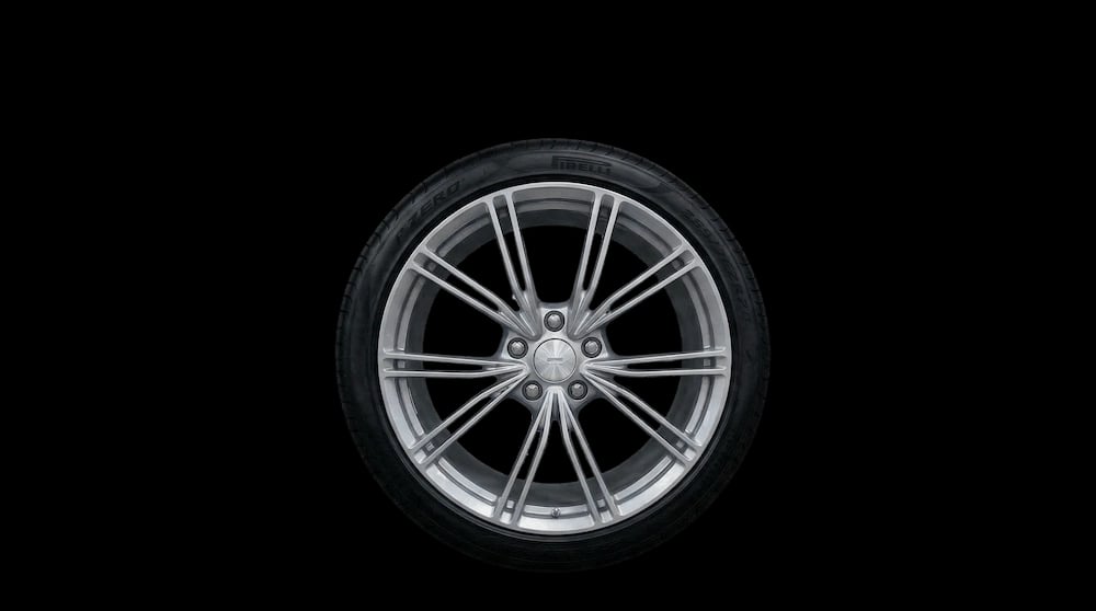 Aftermarket Aston Martin wheel for test fit